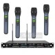 סט של 4 מיקרופונים אלחוטיים