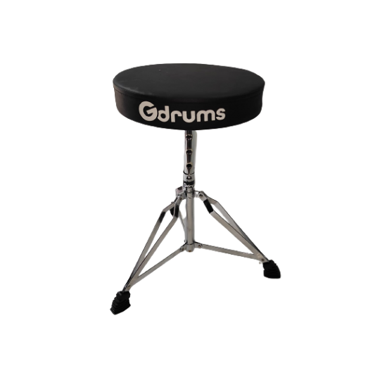 כיסא עגול לתופים בצבע שחור DT-50 מבית Gdrums