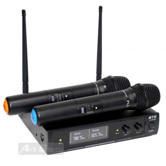 זוג מיקרופונים UHF PLL
