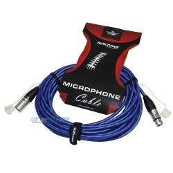 כבל XLR אורך 10מ - כחול.