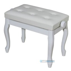 כיסא לפסנתר,לבן
