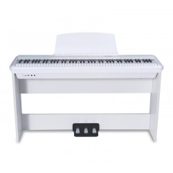 פסנתר חשמלי נייד בצבע לבן P-60 מבית Pearl River