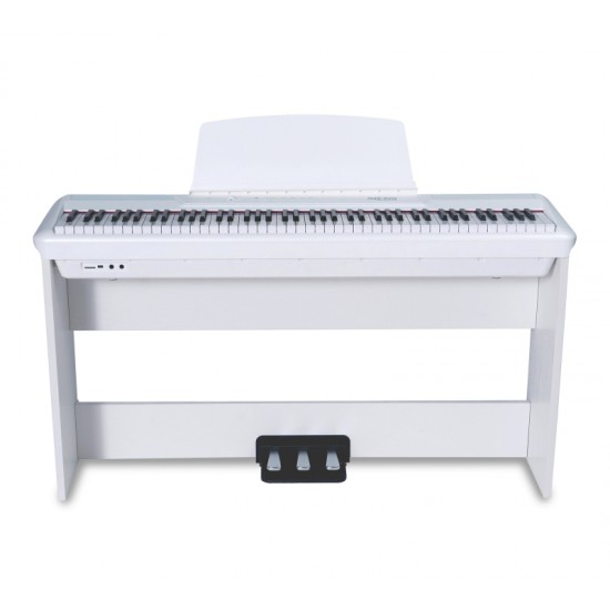 פסנתר חשמלי נייד בצבע לבן P-60 מבית Pearl River