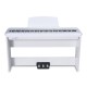 פסנתר חשמלי נייד בצבע לבן P-60 מבית Pearl River